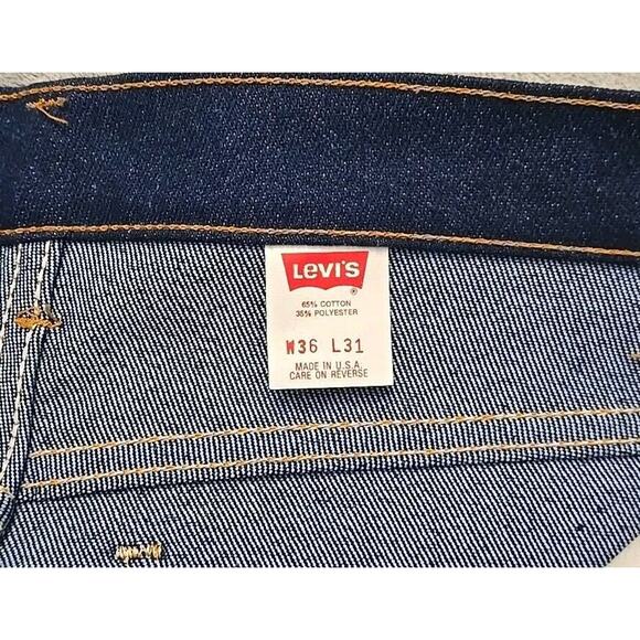 Levi's 517 Orange Tab Bootcut Jeans 36x31 Made In USA '93 Dark Wash Vintage EUC - Picture 3 of 10